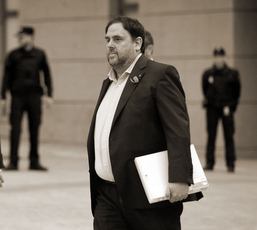 Junqueras acude a declarar a la Audiencia Nacional.