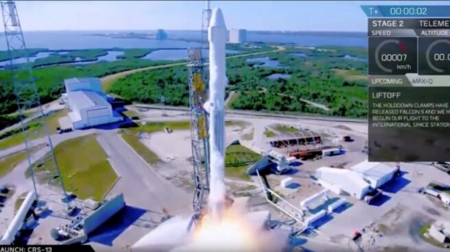 Primer cohete de SpaceX reutilizable empleado por la NASA