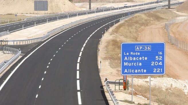 AP-36 entre Ocaña y La Roda, una de las autopistas de peaje quebradas. AP-36 entre Ocaña y La Roda, una de las autopistas de peaje quebradas en 2012.