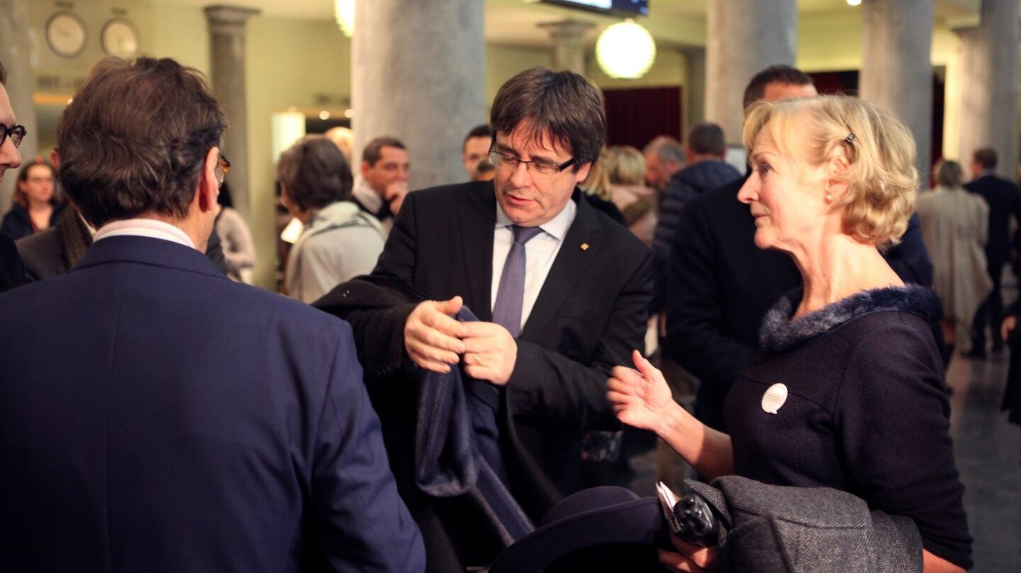 Carles Puigdemont, esta semana en la ópera de Gante.