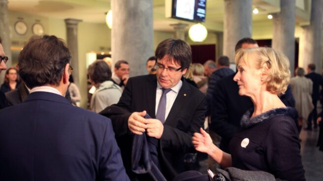 Carles Puigdemont, esta semana en la ópera de Gante.