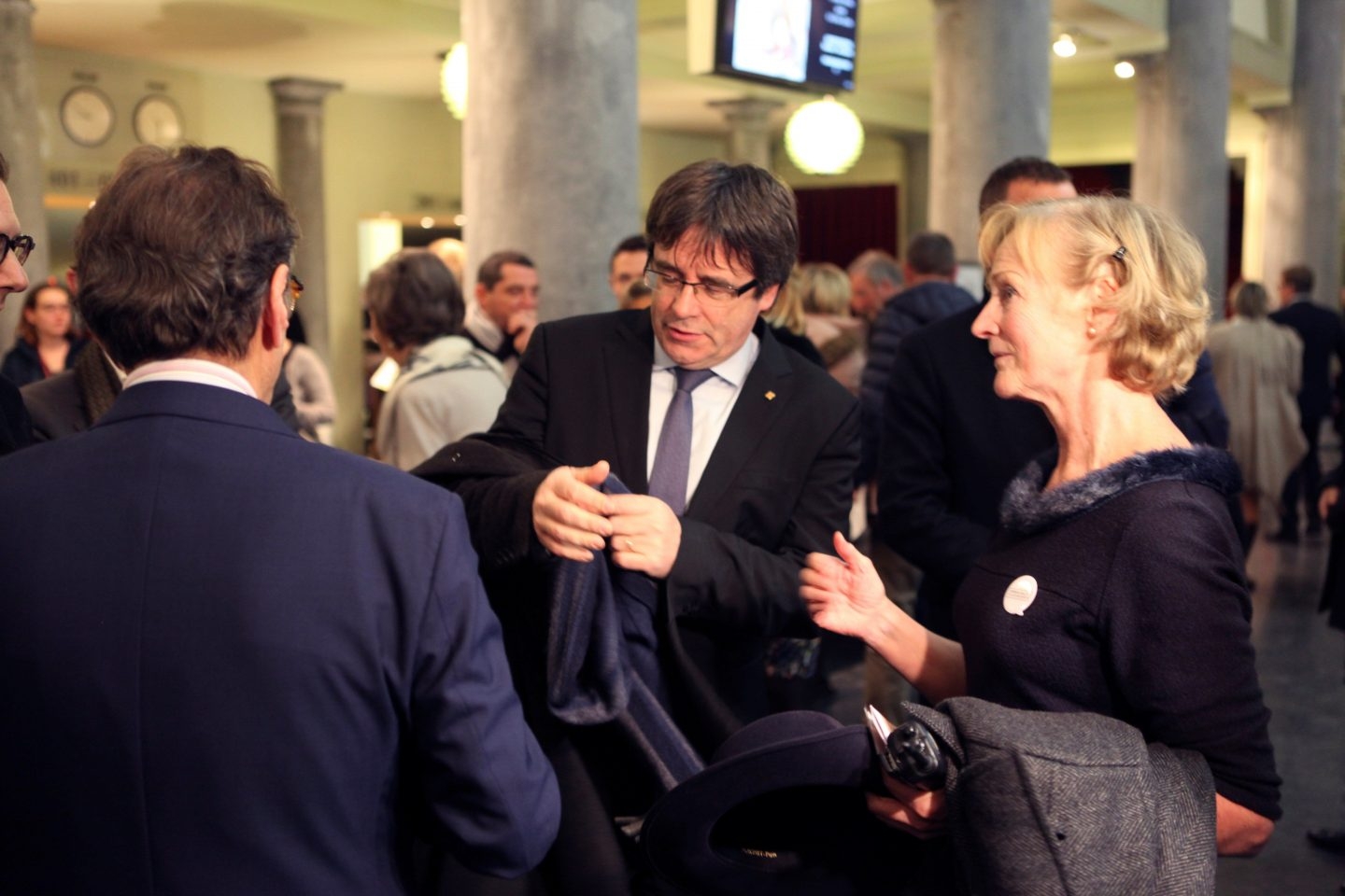 Carles Puigdemont, esta semana en la ópera de Gante.