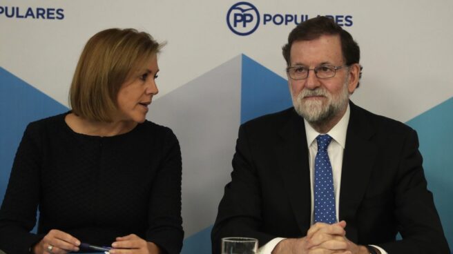 María Dolores de Cospedal y Mariano Rajoy.