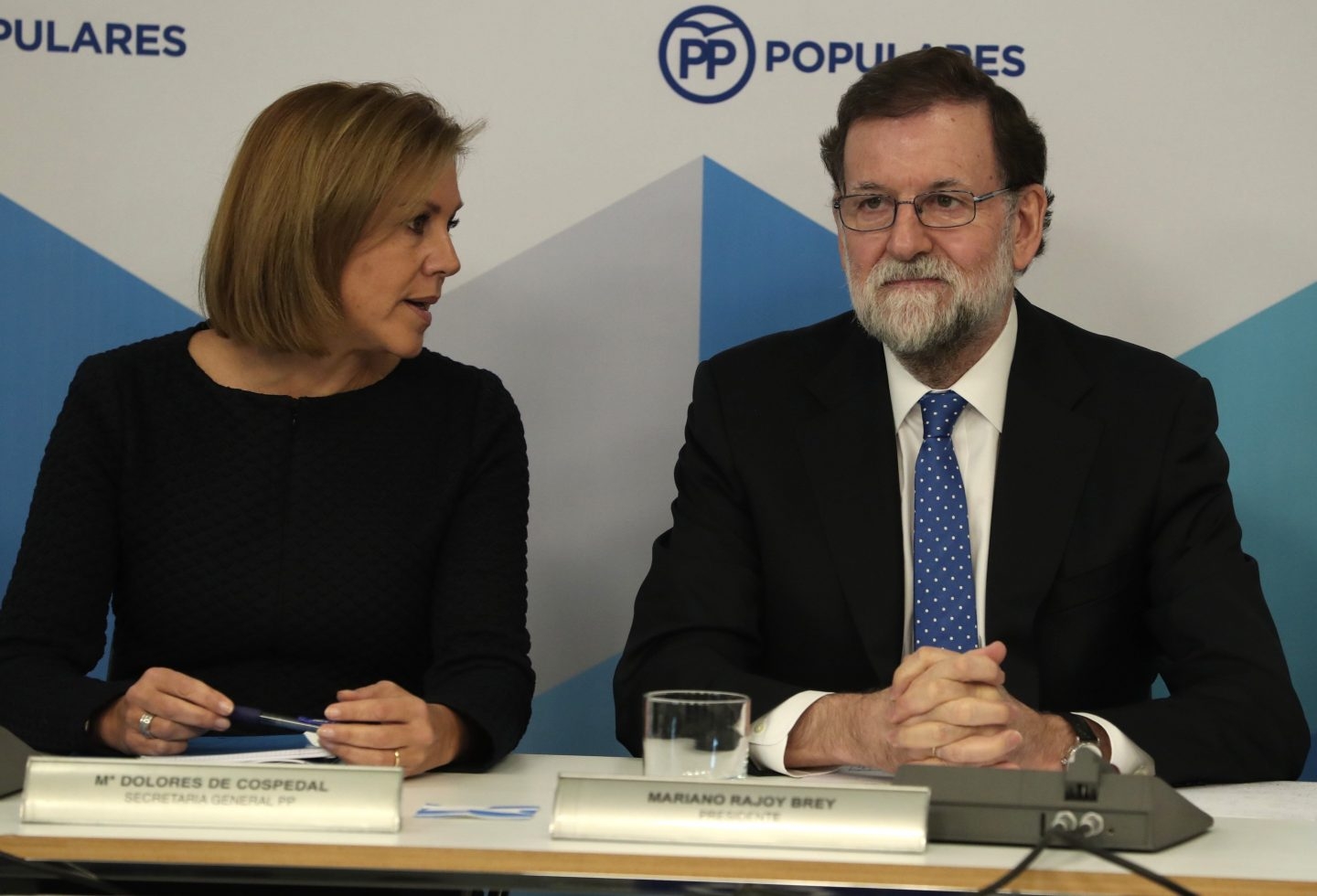 María Dolores de Cospedal y Mariano Rajoy.