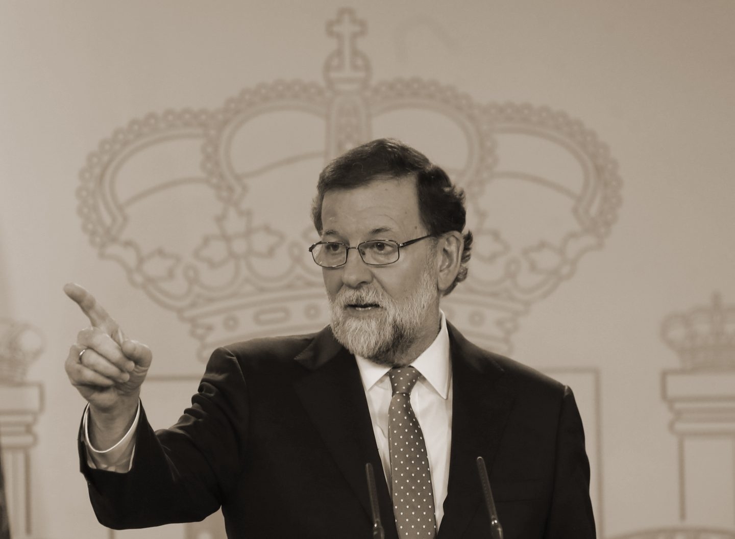 Mariano Rajoy durante su análisis de los resultados de las elecciones catalanas del 21-D.