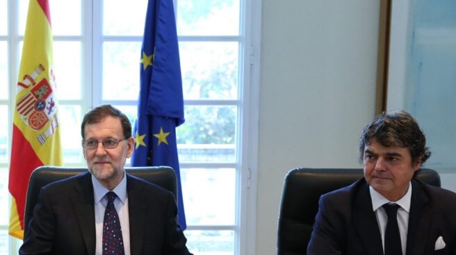 Mariano Rajoy y Jorge Moragas.