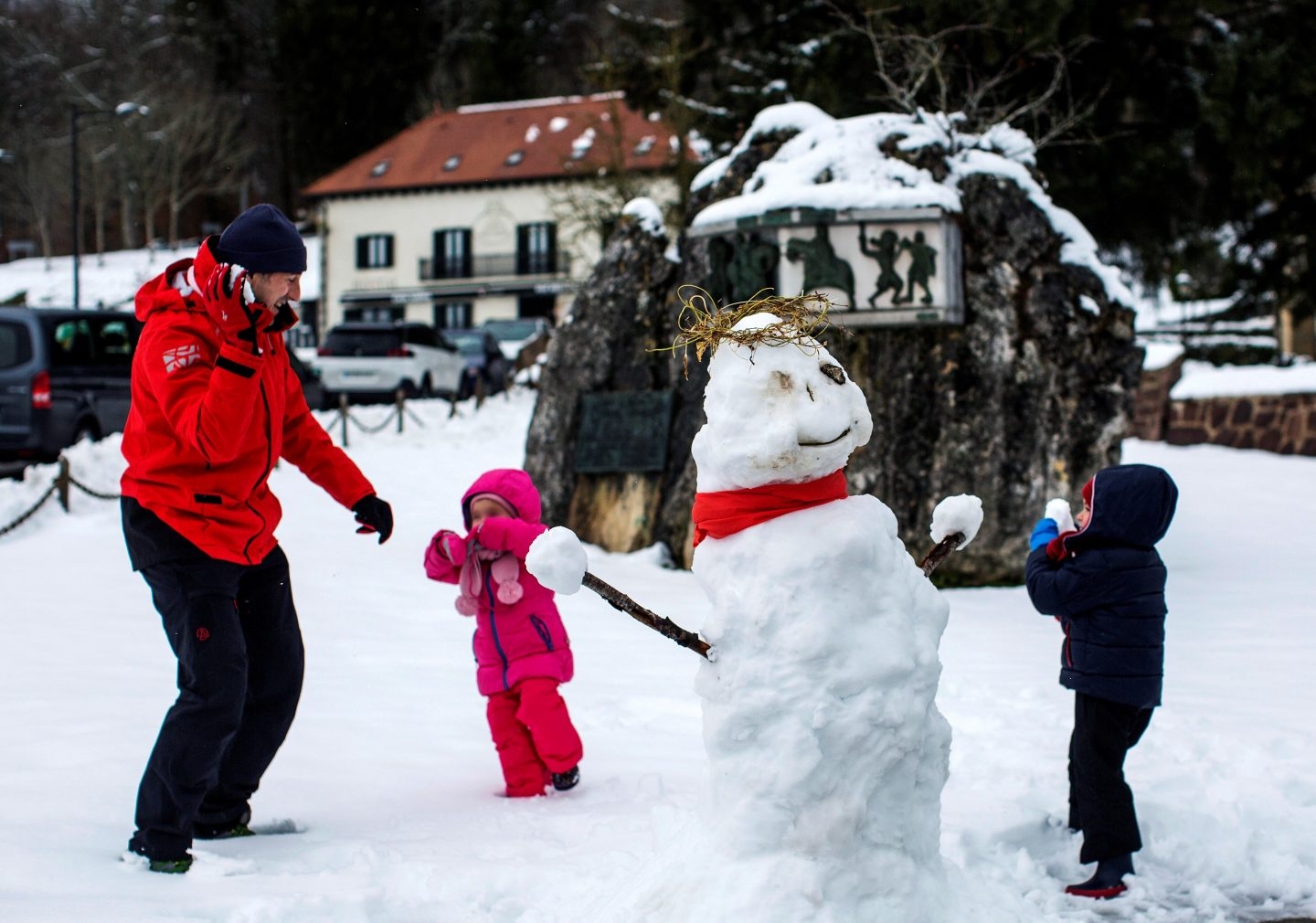 Nieve en Roncesvalles Navarra