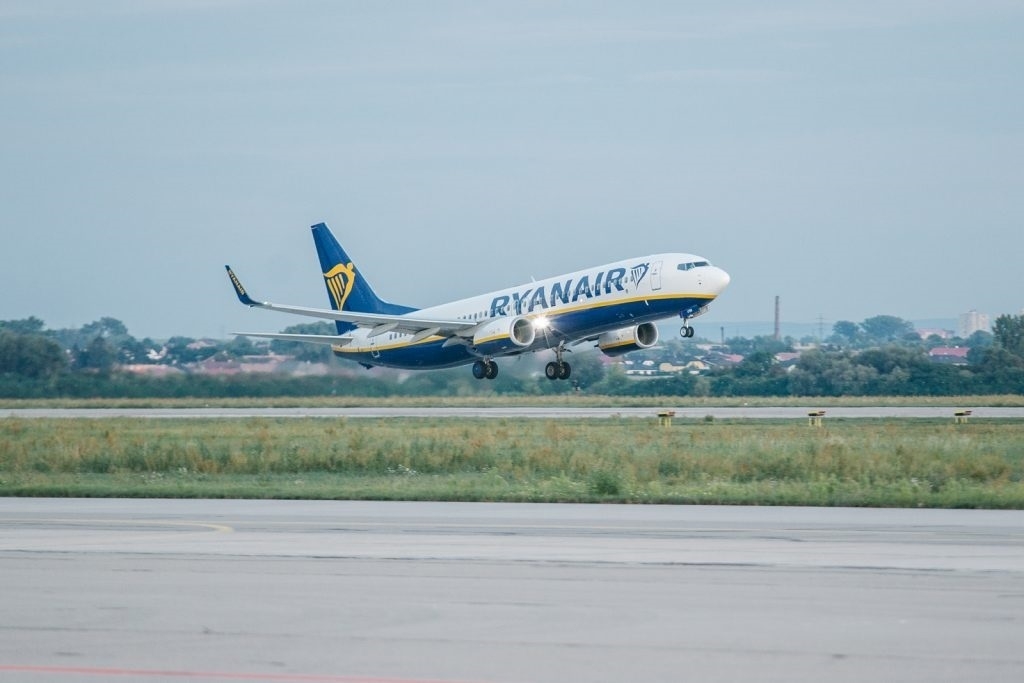 Un avión de Ryanair.