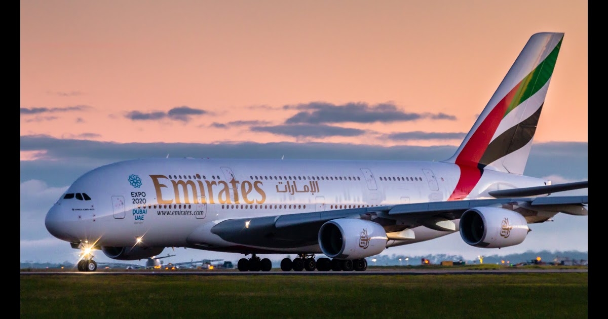Airbus A380 de la compañía Emirates.