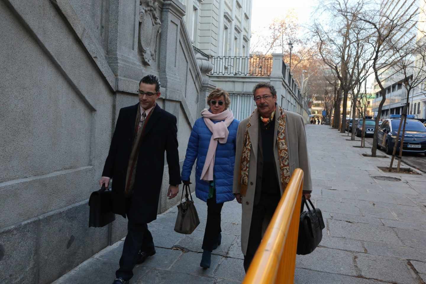 La senadora Pilar Barreiro llega al Tribunal Supremo.