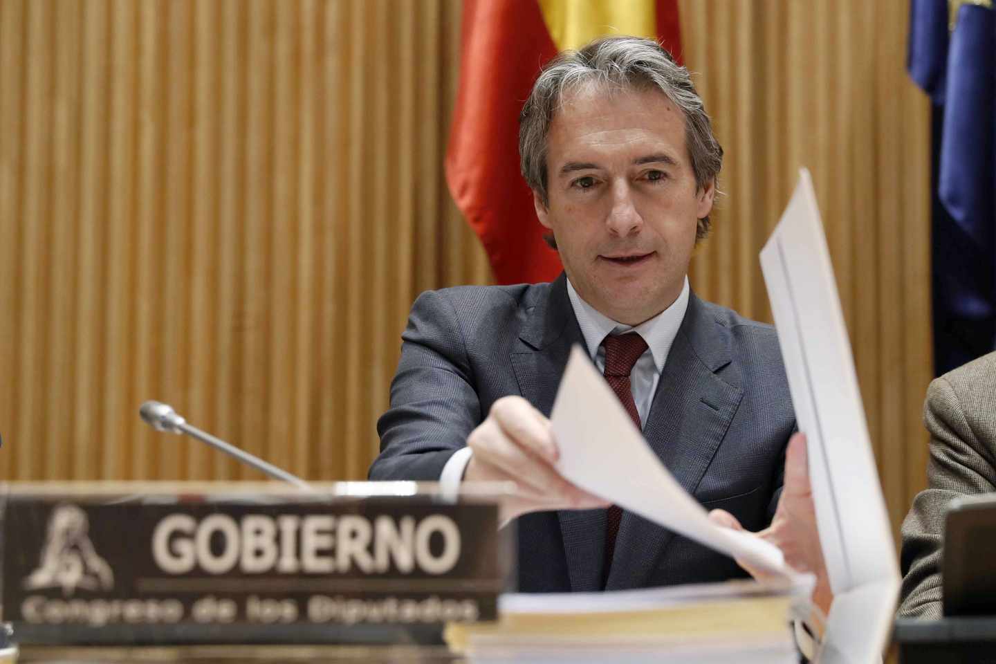 El ministro de Fomento, Iñigo de la Serna, en el Congreso.