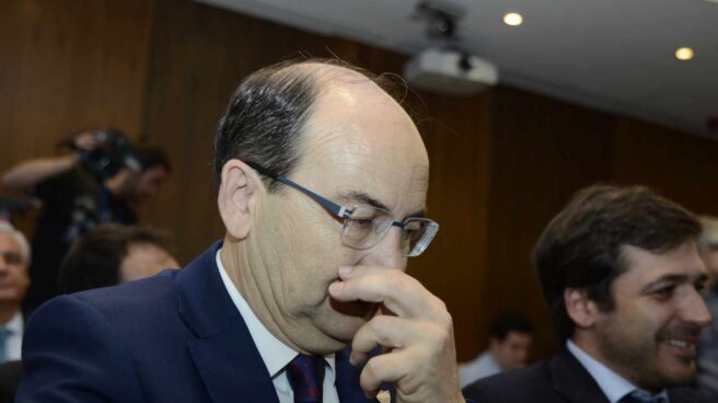 El presidente del Sevilla FC, José Castro, en un acto oficial.