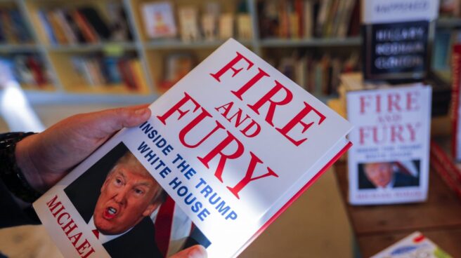 Libro sobre Trump-Fuego y Furia Portada de Fuego y Furia, obra de Michael Wolff, sobre Donald Trump.