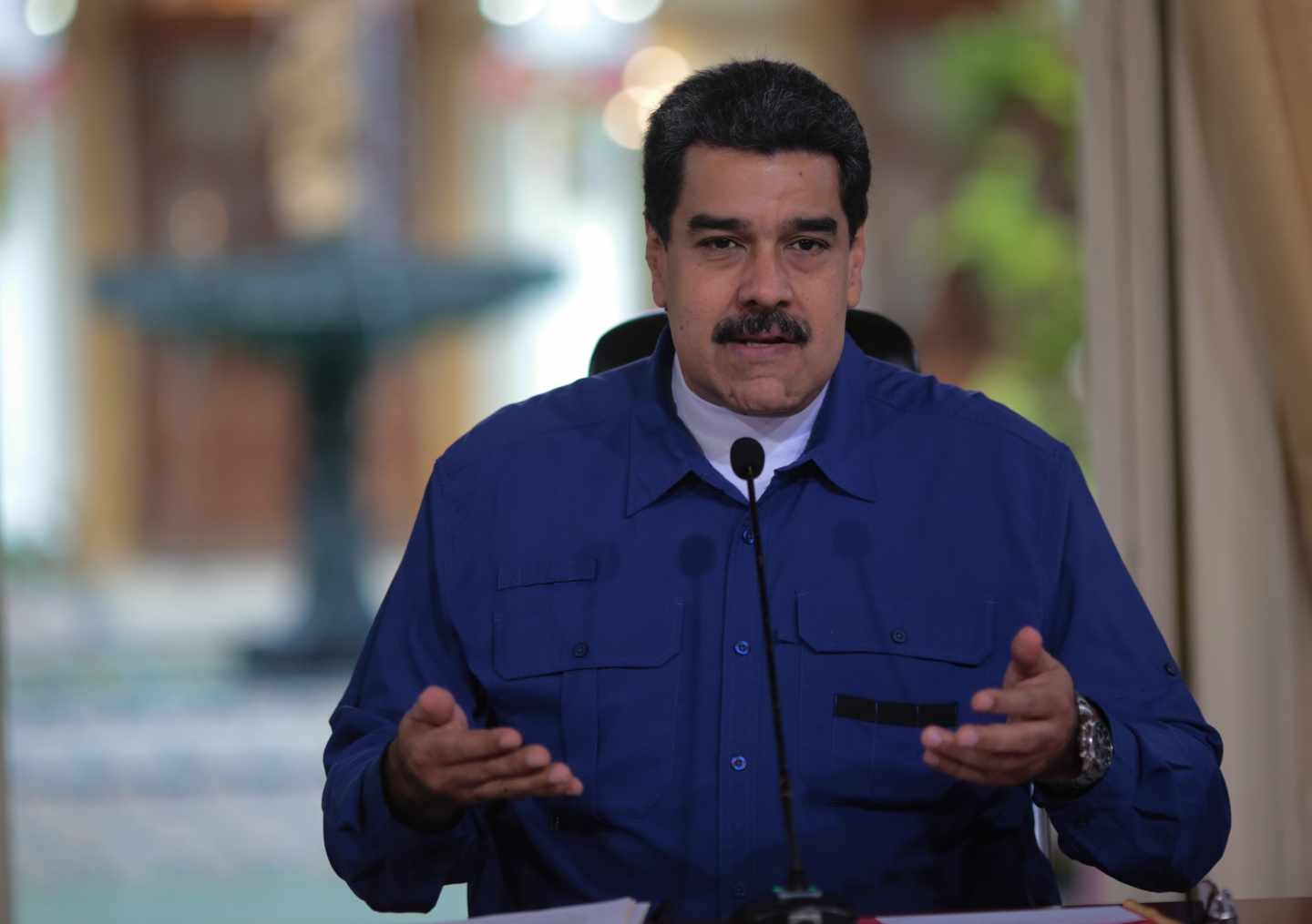 El presidente venezolano, Nicolás Maduro, en una intervención en la cadena pública de radio y televisión.