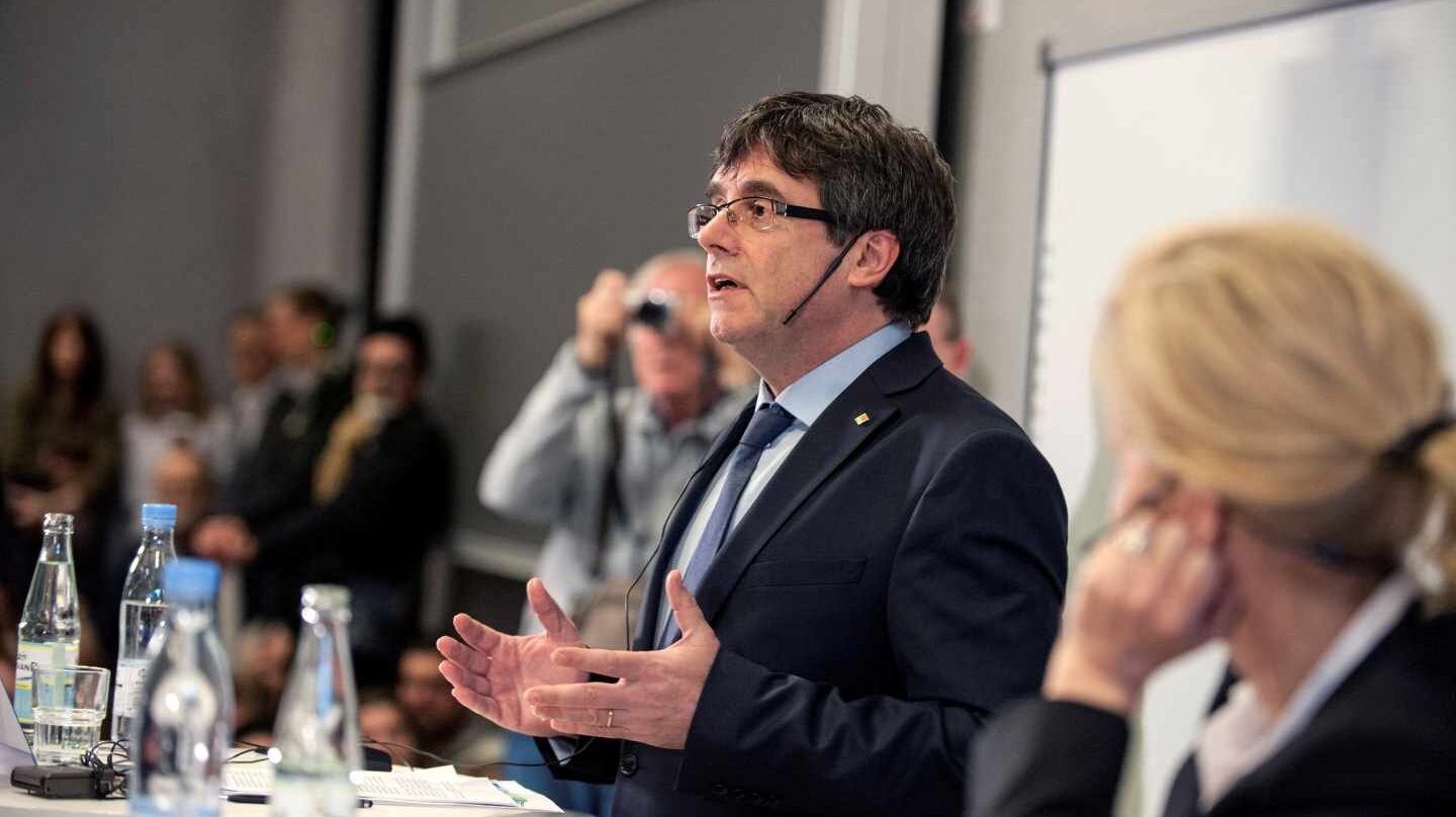 Conferencia de Carles Puigdemont en Copenhague.