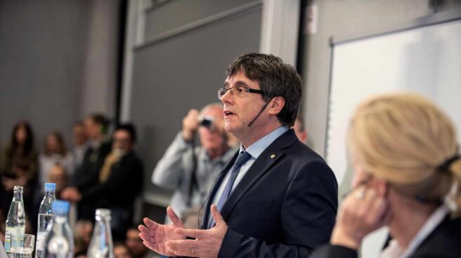 Conferencia de Carles Puigdemont en Copenhague.