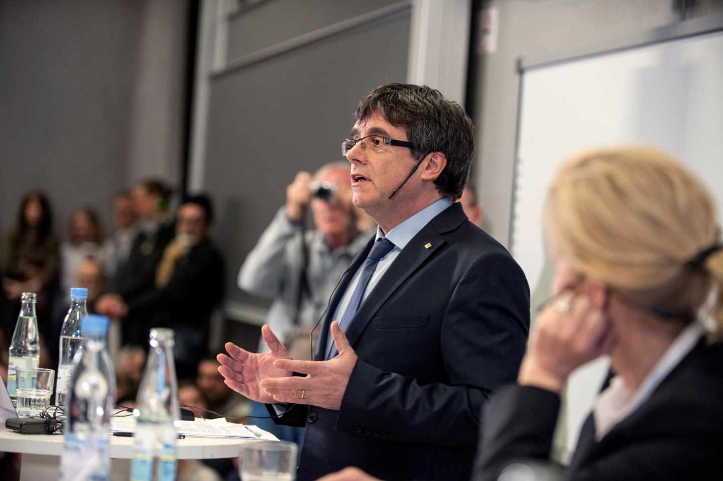 Conferencia de Carles Puigdemont en Copenhague.