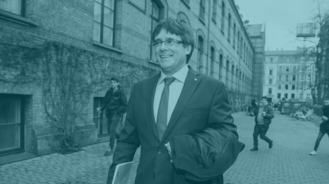 Carles Puigdemont pasea por las calles de Copenhague.