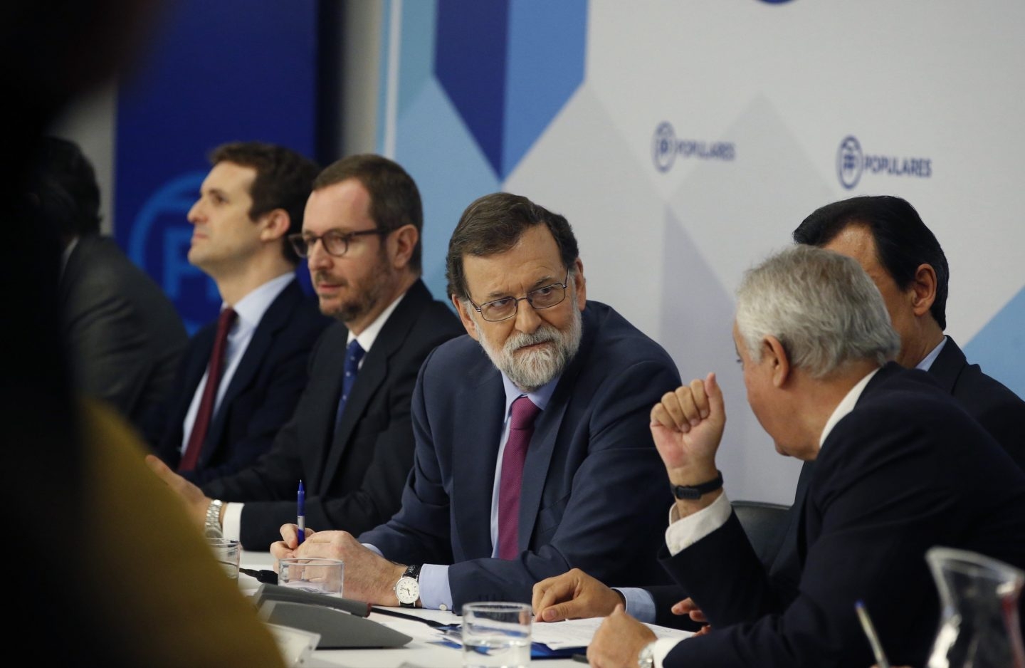 Mariano Rajoy, en la Junta Directiva del PP.