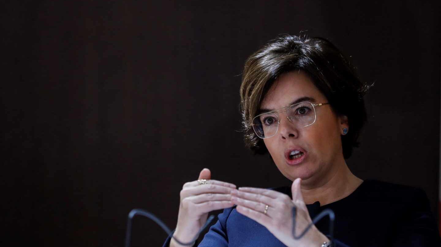La vicepresidenta del Gobierno, Soraya Sáenz de Santamaría.