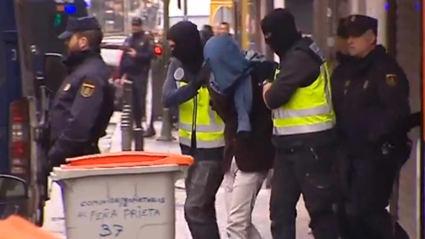 Walid Oudra, durante su detención en Madrid en noviembre de 2015.