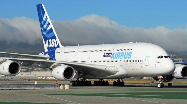 Un avión del modelo Airbus A380.