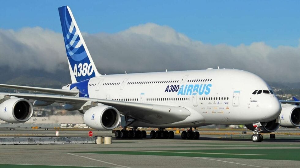 Un avión del modelo Airbus A380.