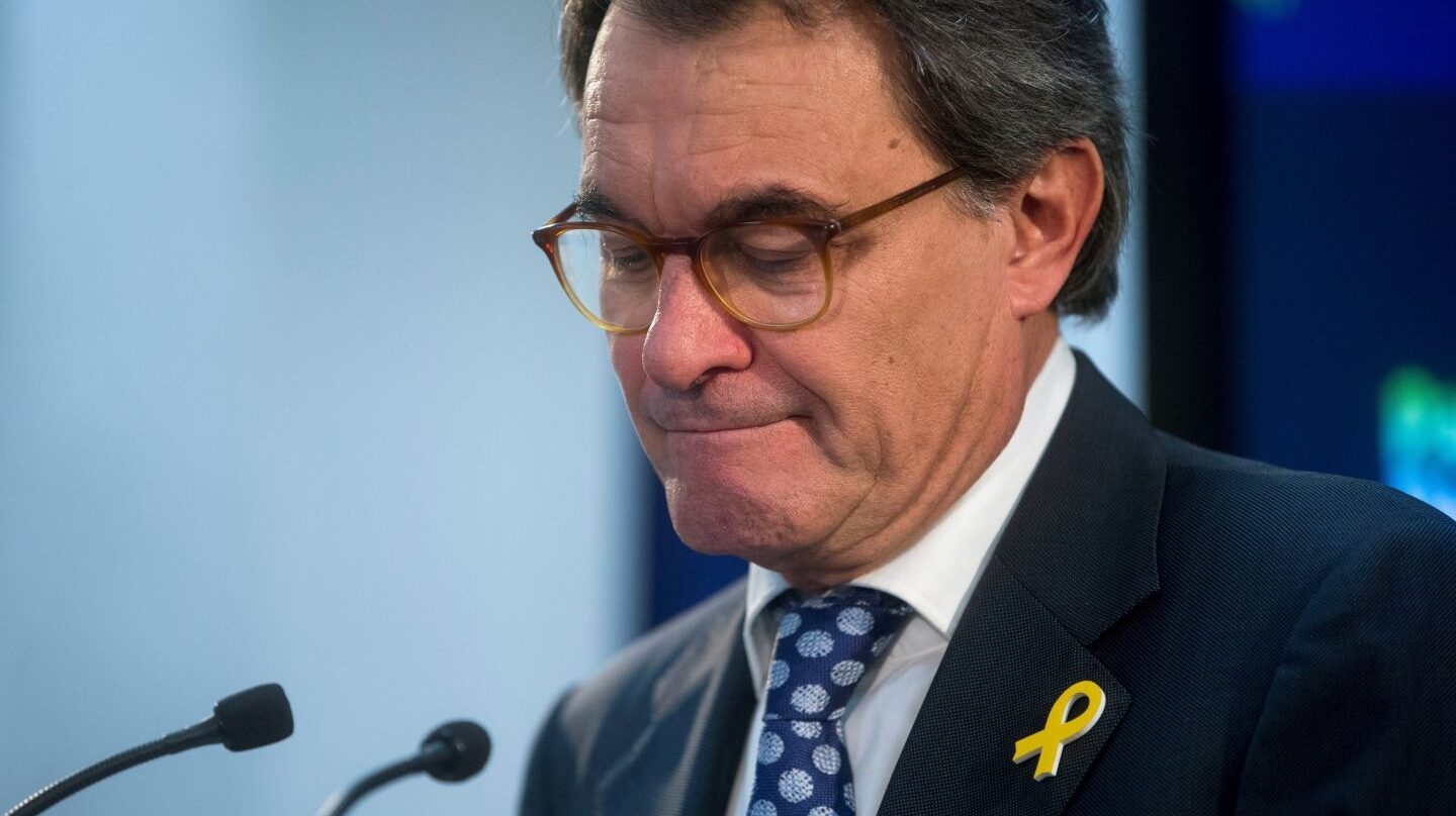 Artur Mas, tras su comparecencia de este martes.
