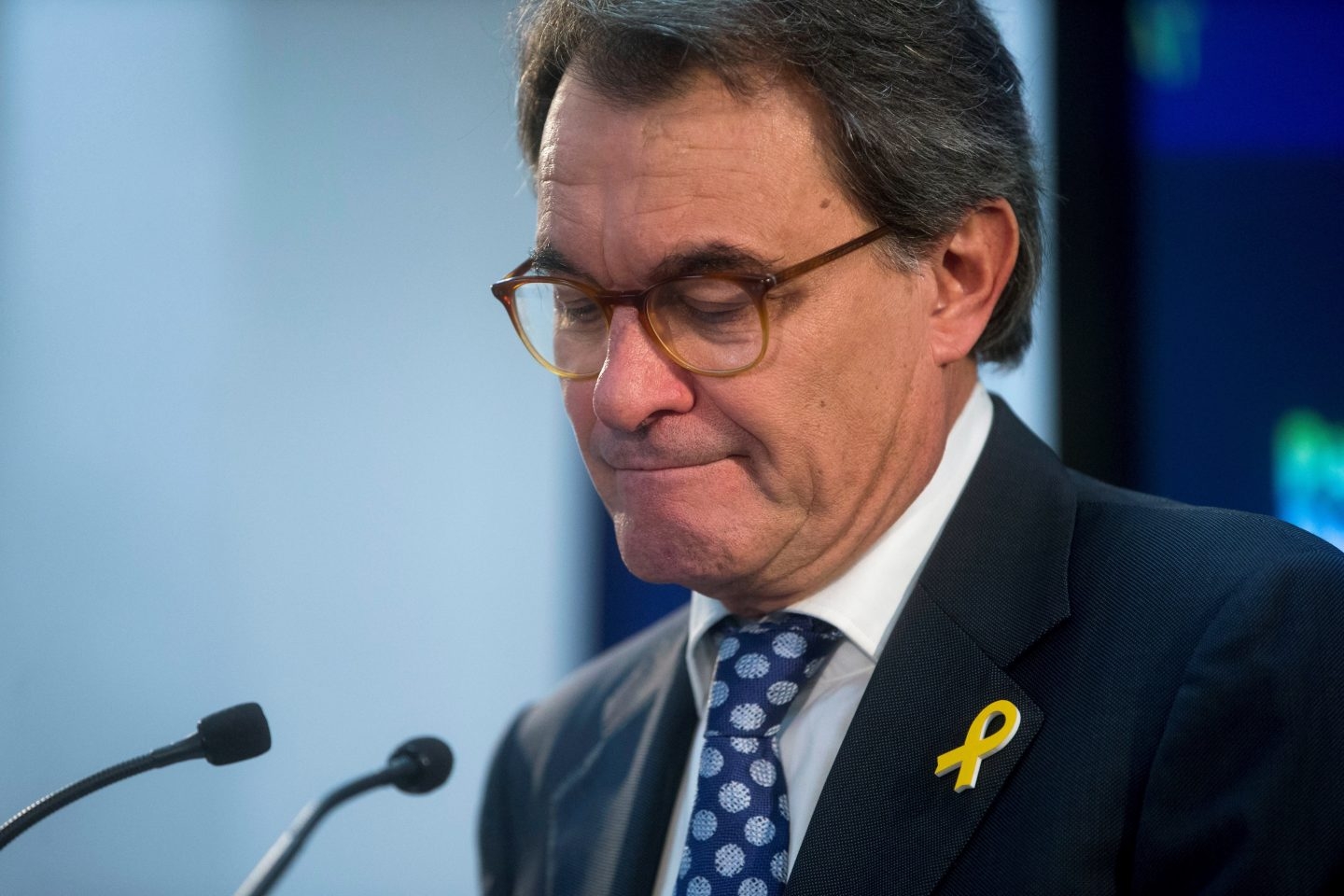 Artur Mas, tras su comparecencia de este martes.