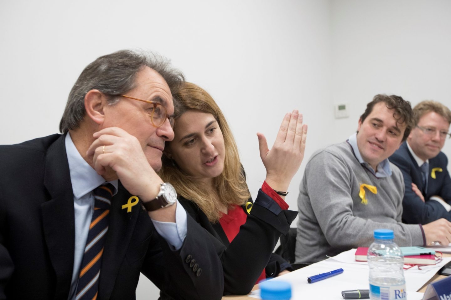 El ex presidente de la Generalitat, Artur Mas, junto a Neus Munté.