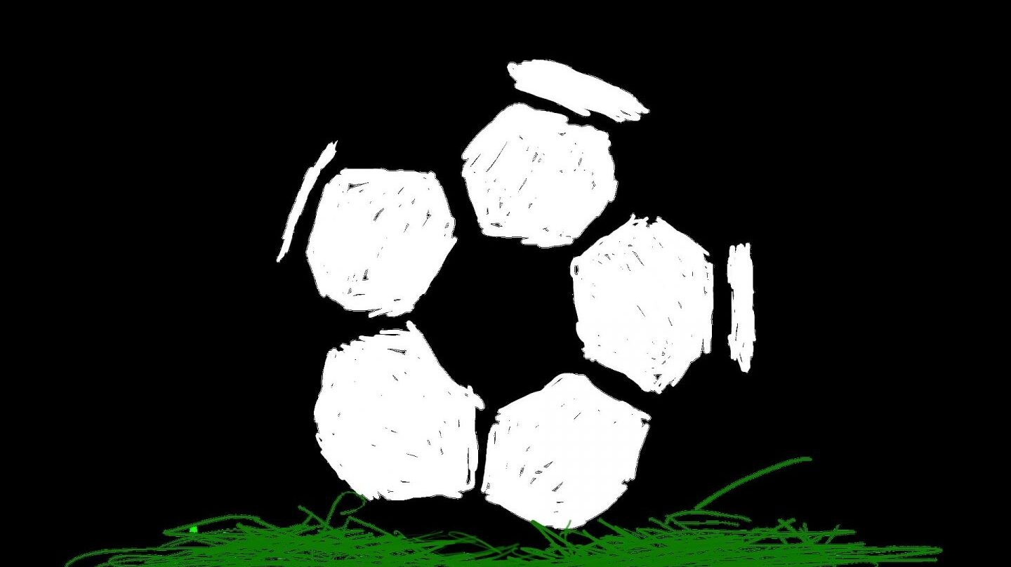 Ilustración de un balón de fútbol.