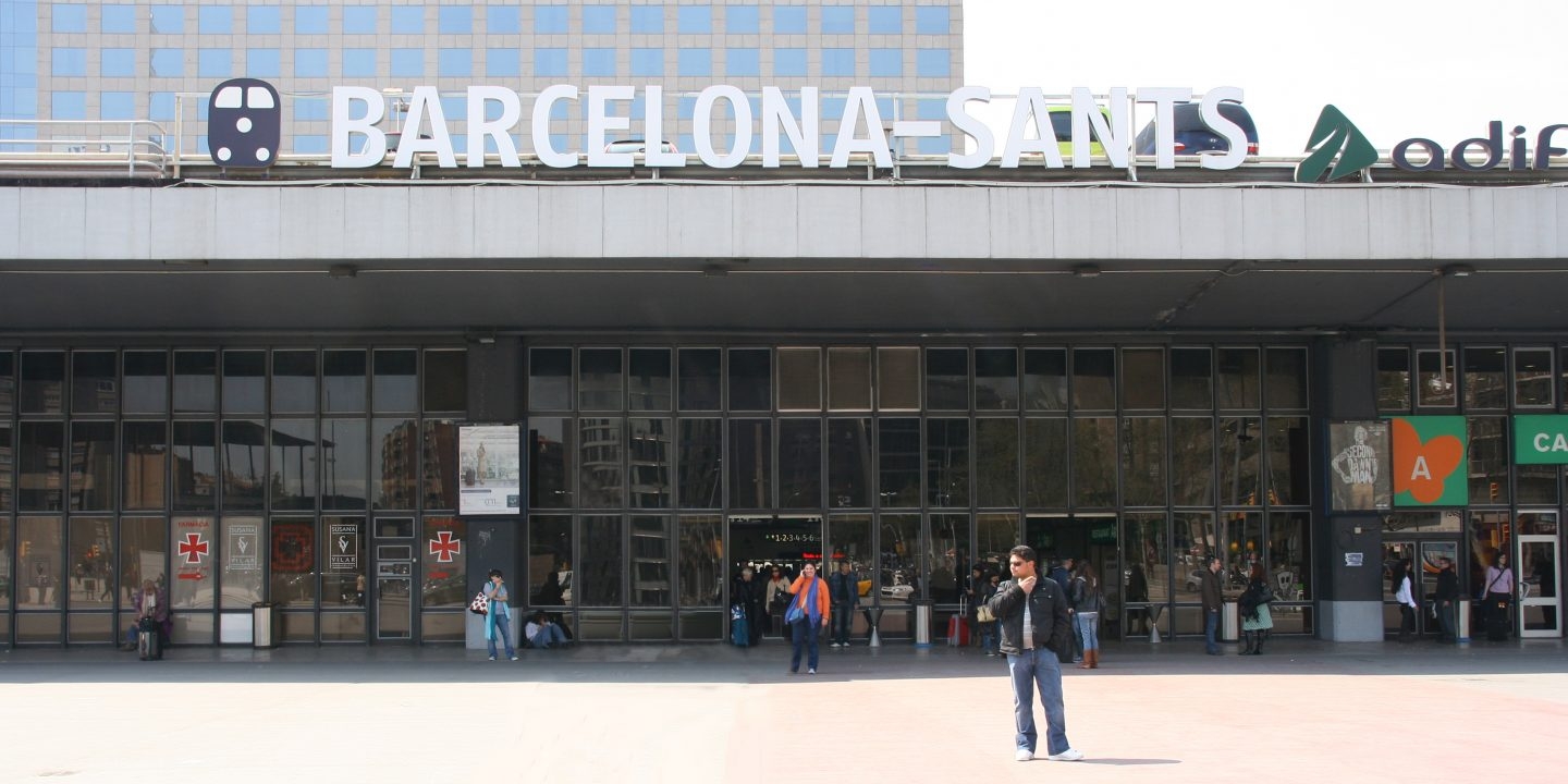 Estación de alta velocidad de Barcelona Sants.