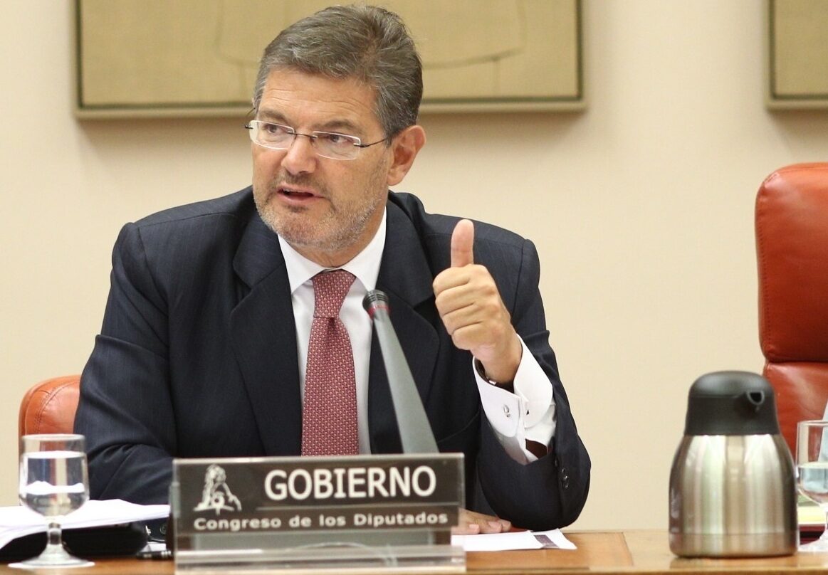 El ministro de Justicia, Rafael Catalá, en una comparecencia en el Senado.