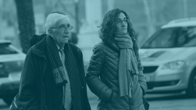 El ex tesorero de Convergéncia Democrática de Catalunya (CDC), Daniel Osácar, a su salida de la Audiencia de Barcelona.