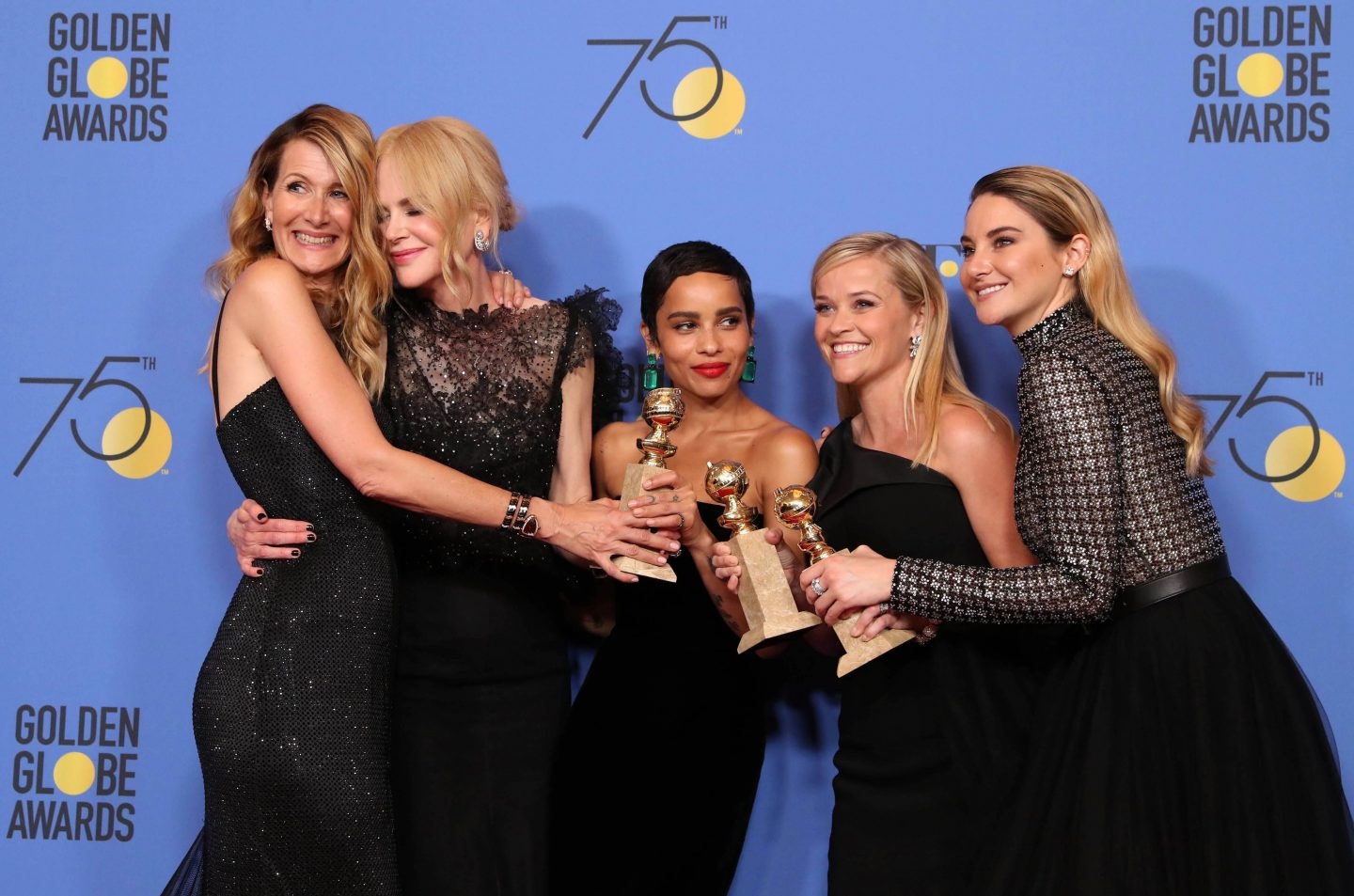Laura Dern, Nicole Kidman, Zoe Kravitz, Reese Witherspoon y Shailene Woodley