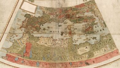 Navegando por un mapamundi del siglo XVI