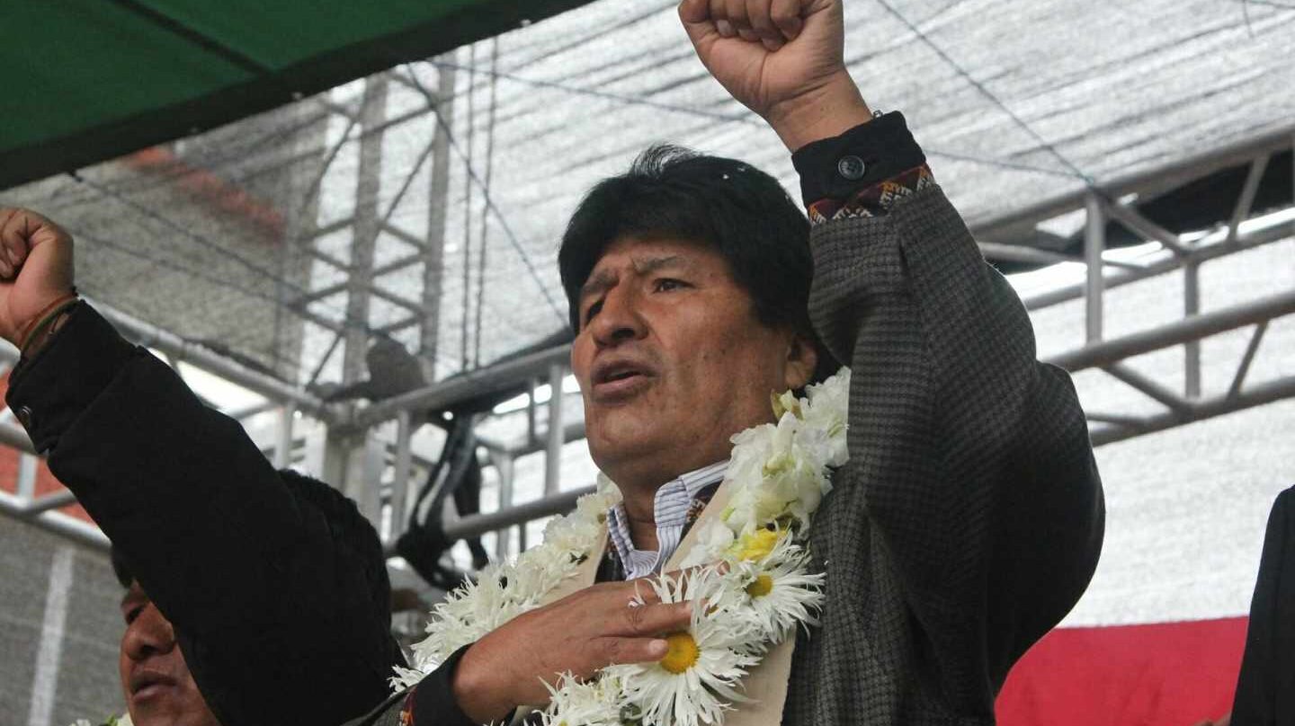El presidente de Bolivia, Evo Morales, durante un acto institucional el pasado mes de enero.