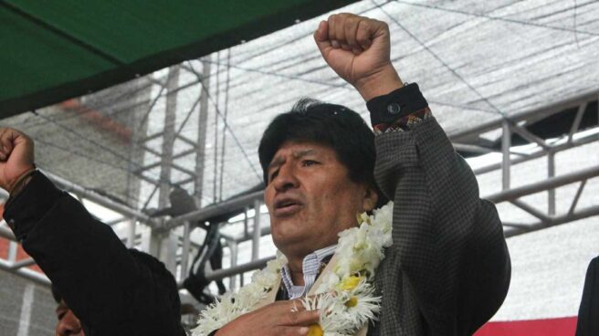 El presidente de Bolivia, Evo Morales, durante un acto institucional el pasado mes de enero.