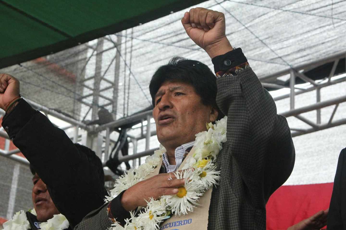 El presidente de Bolivia, Evo Morales, durante un acto institucional el pasado mes de enero.