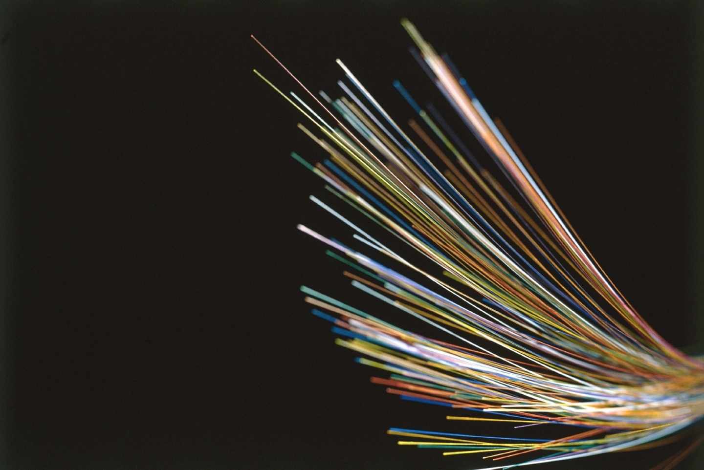 Cables de fibra óptica.