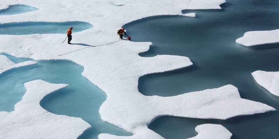 Corrientes de aire subtropical subieron las temperaturas sobre cero en el Ártico en 2015