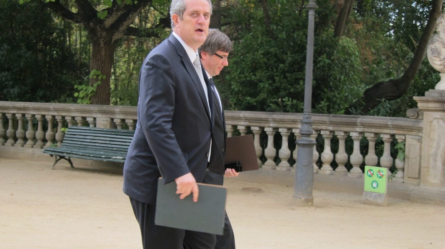 Joaquim Forn y Carles Puigdemont.