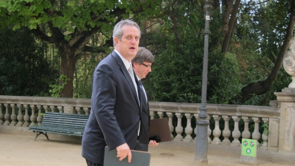 Joaquim Forn y Carles Puigdemont.