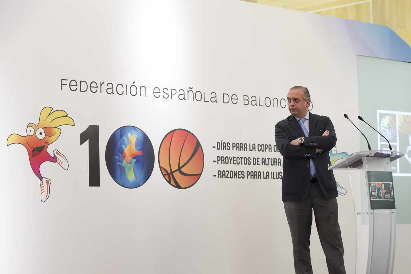 José Luis Sáez, durante un acto promocional de la Copa del Mundo 2014.