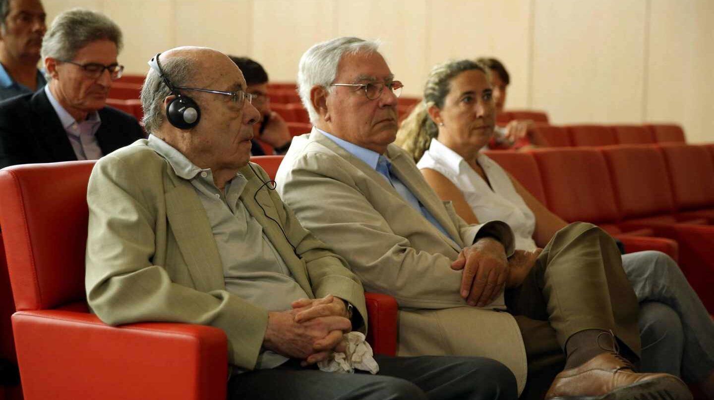Félix Millet, Jordi Muntull y Gema Muntull en la última sesión del juicio.
