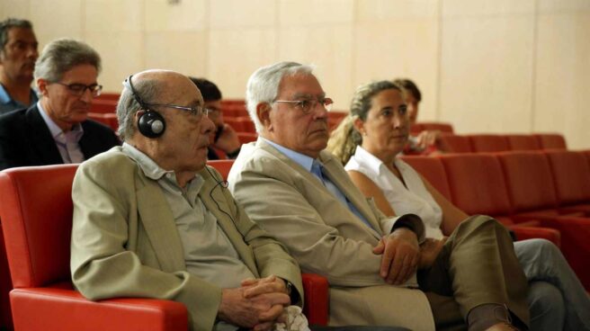Félix Millet, Jordi Muntull y Gema Muntull en la última sesión del juicio.