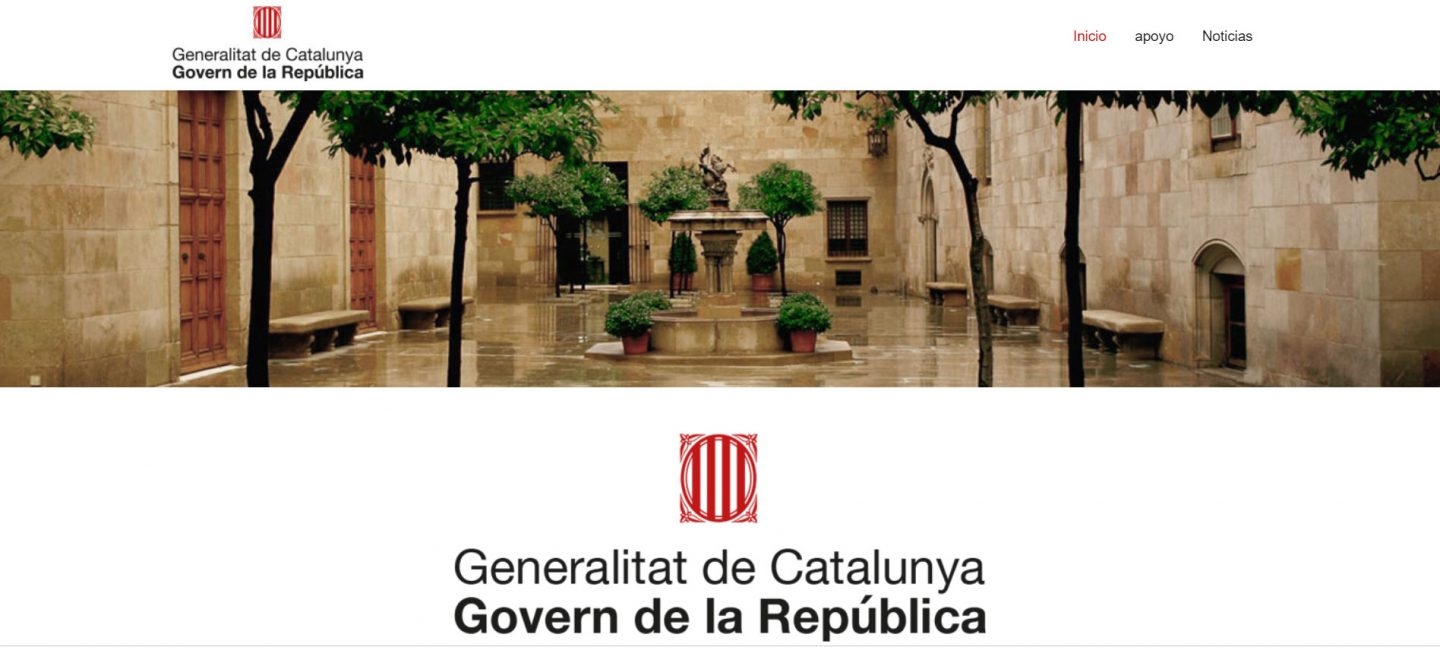 Puigdemont ha anunciado una nueva web del Govern paralela a la oficial.