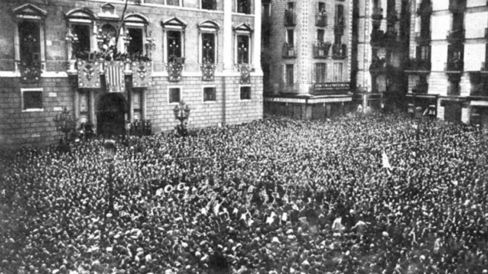 Pl. Sant Jaume, proclamación de la República de 1931