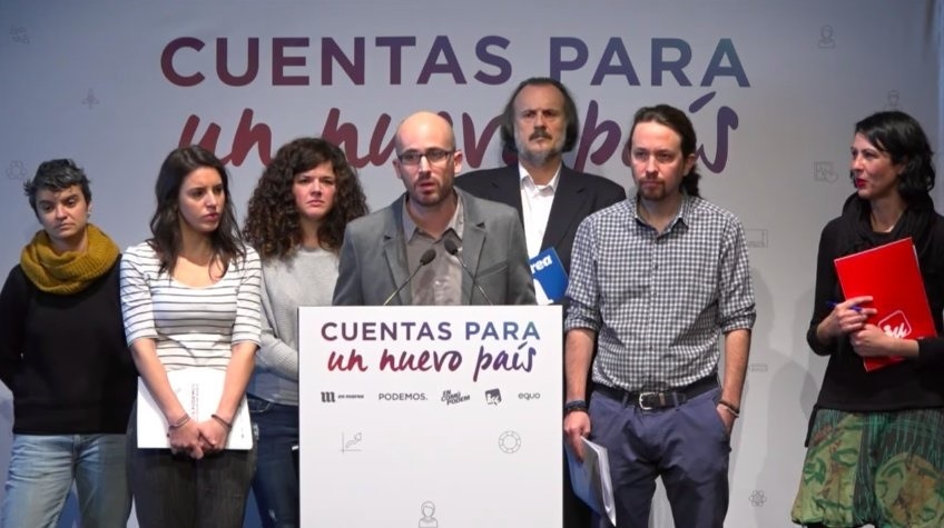 Un momento de la presentación de Podemos.