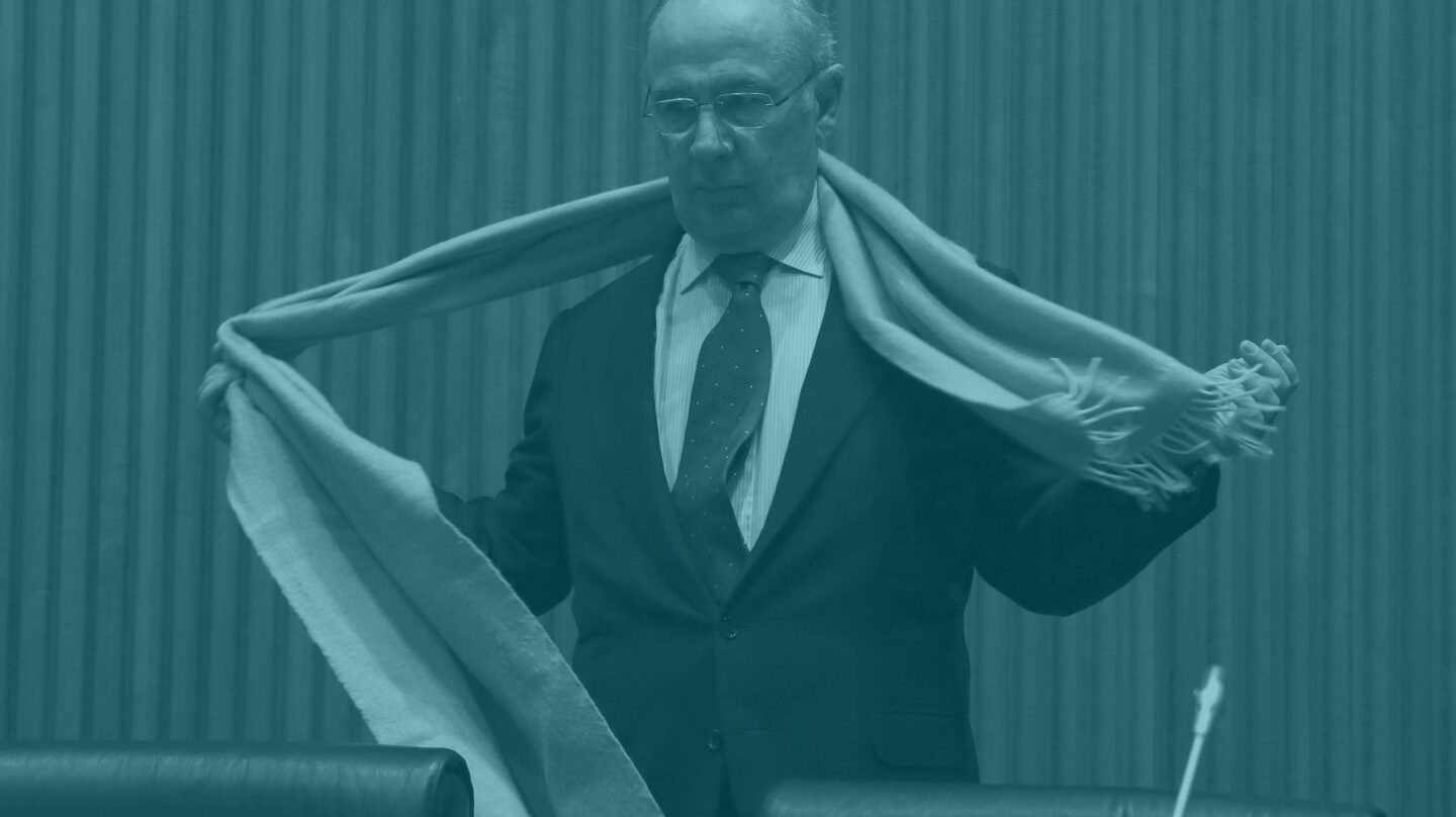 Rodrigo Rato, tras su comparecencia.